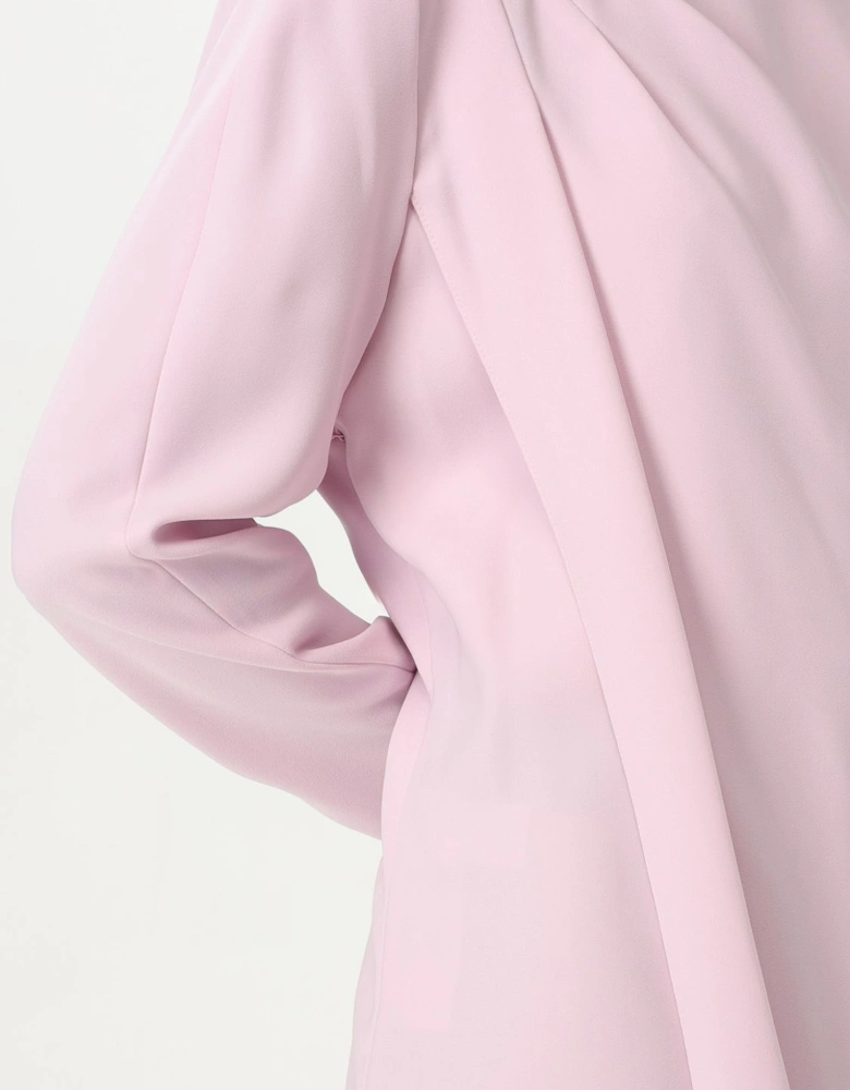 Asymmetrical Drape Sheath Dress