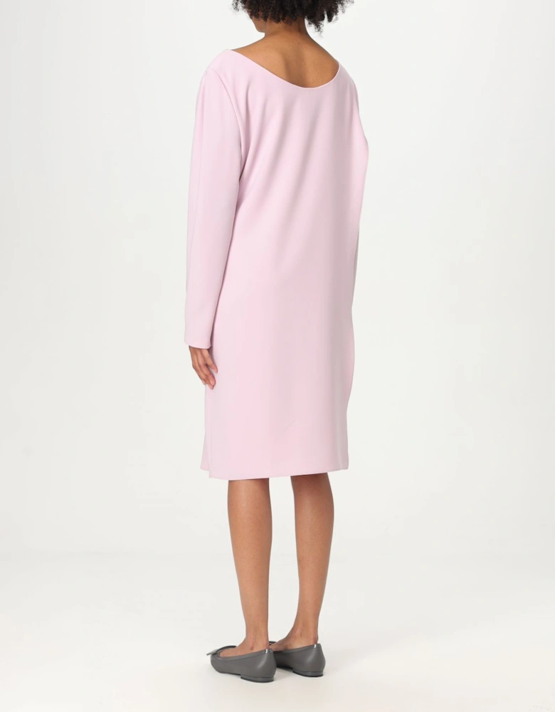 Asymmetrical Drape Sheath Dress