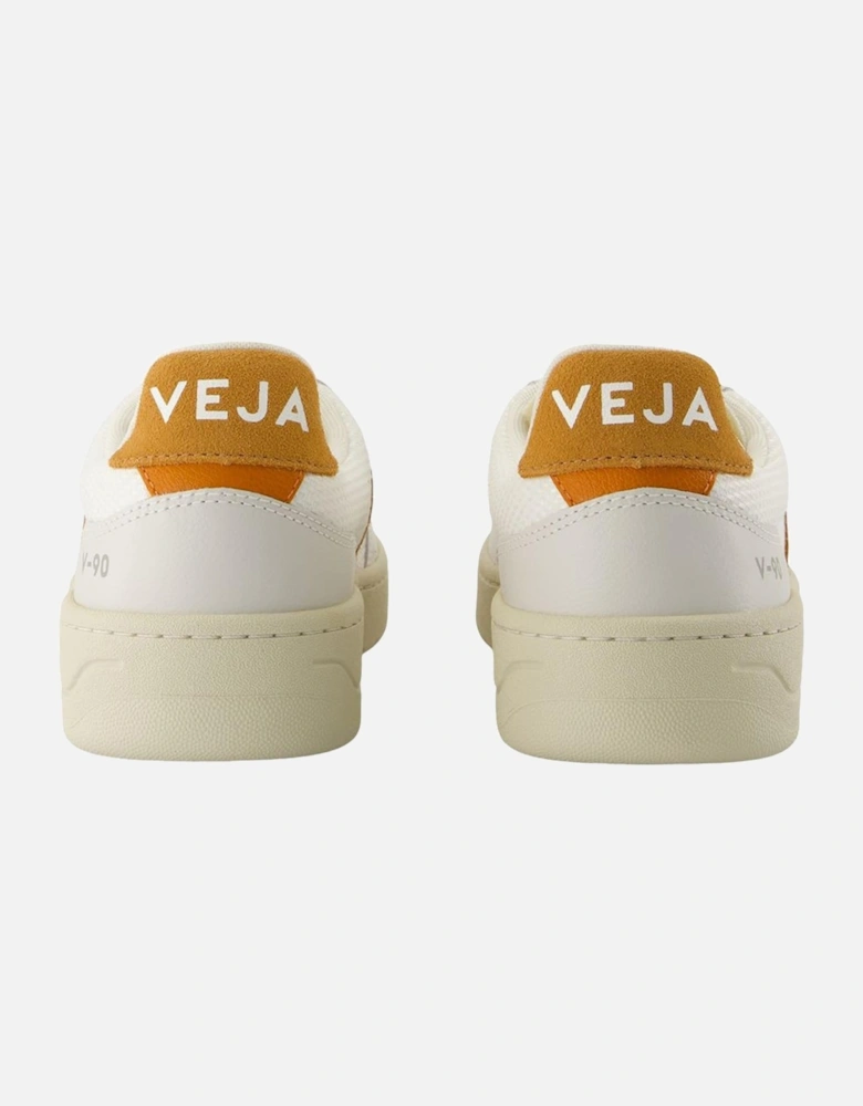 V-90 Nylon Fabric Sneakers with Top Laces