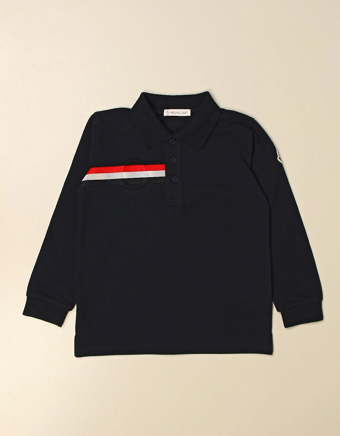 LongSleeve Polo Shirt with Stripe Detail, 3 of 2