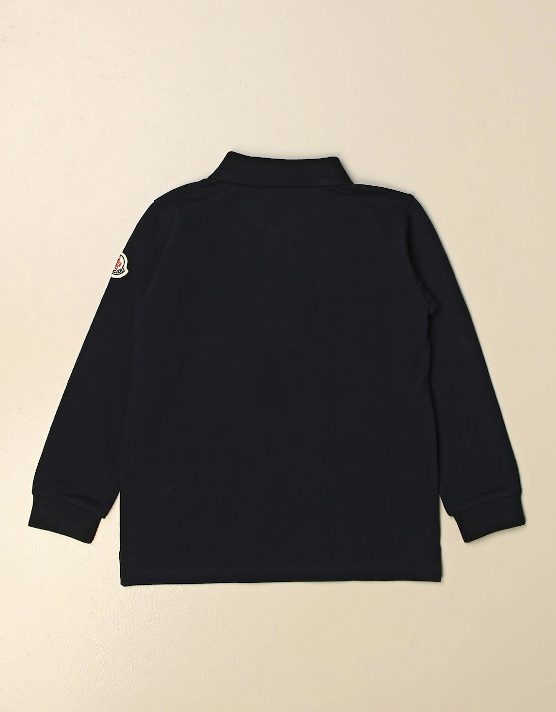 LongSleeve Polo Shirt with Stripe Detail