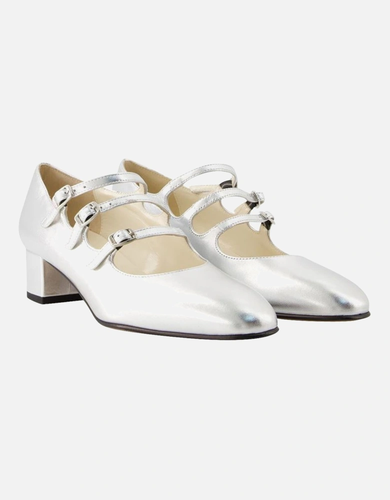 Triple Strap Block Heel Pumps