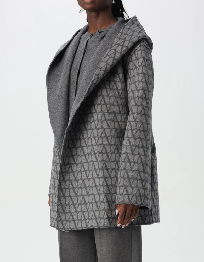 Hooded Wrap Coat Belted