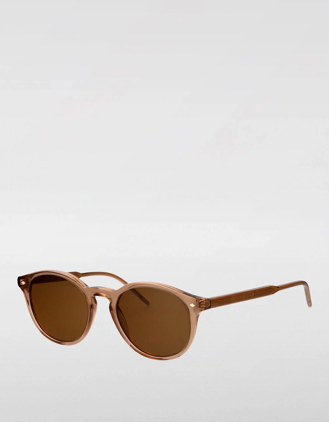 Round Sunglasses Grey Acetate Frame