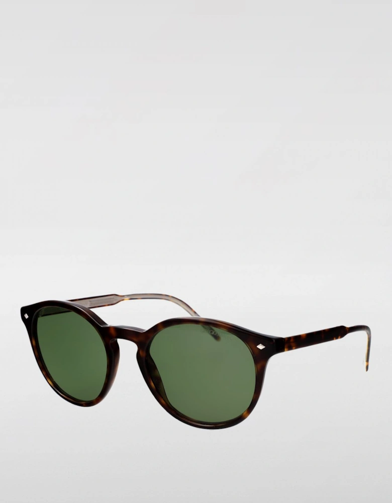 Round Sunglasses Grey Acetate Frame