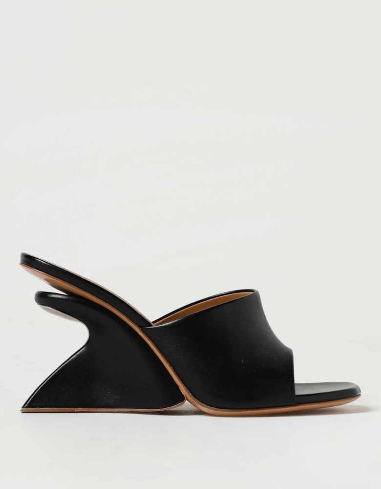 Sculptural Heel Mules