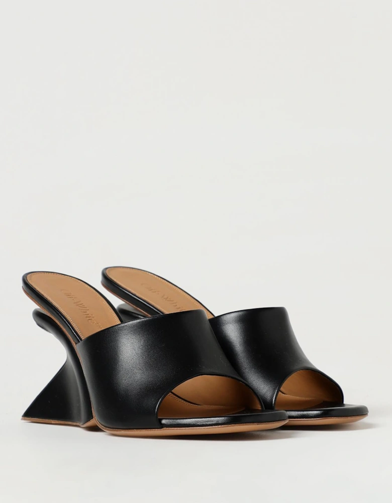 Sculptural Heel Mules