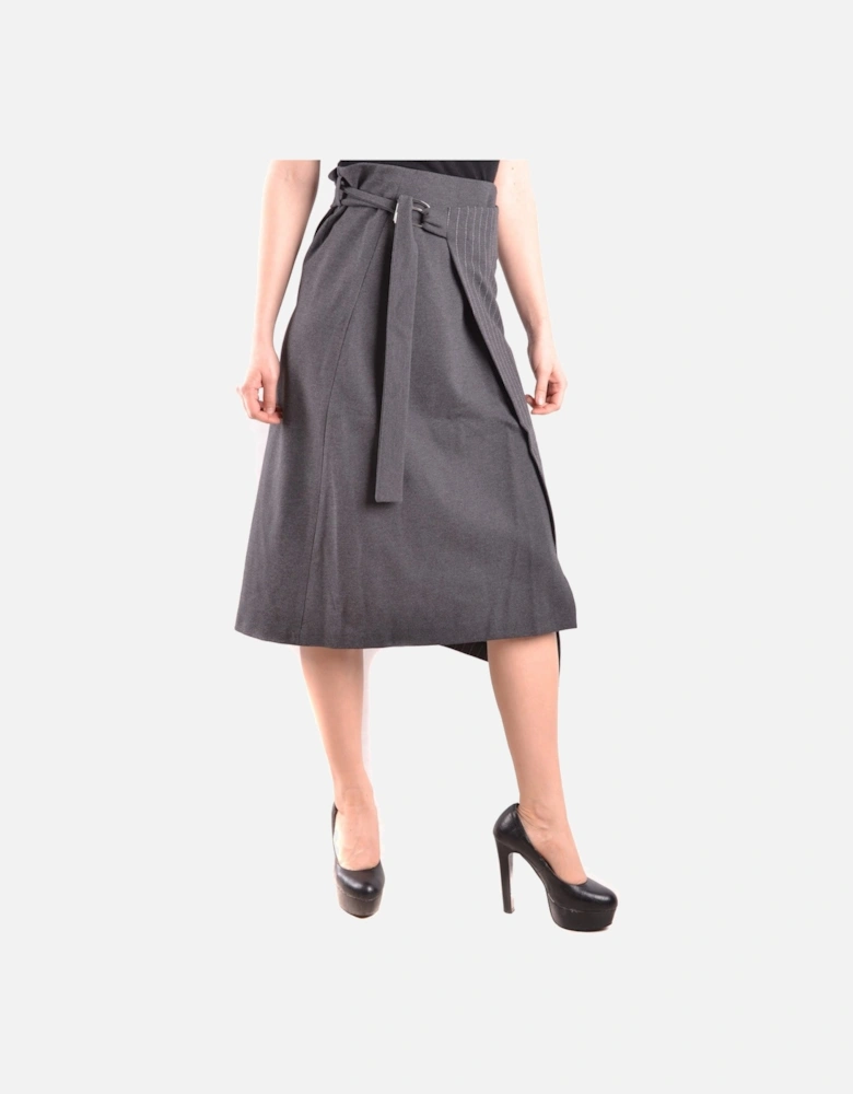 Plain Buckle/Bow Fastened Skirt