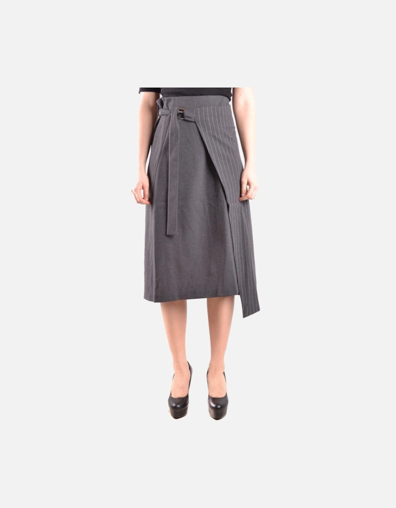Plain Buckle/Bow Fastened Skirt