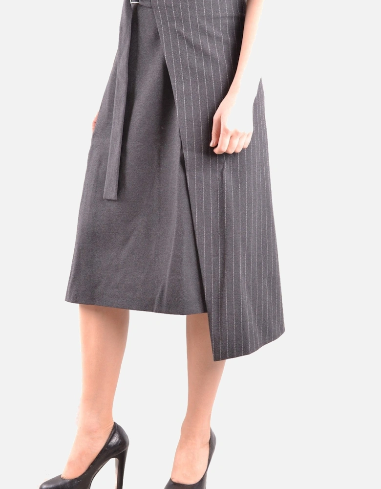 Plain Buckle/Bow Fastened Skirt