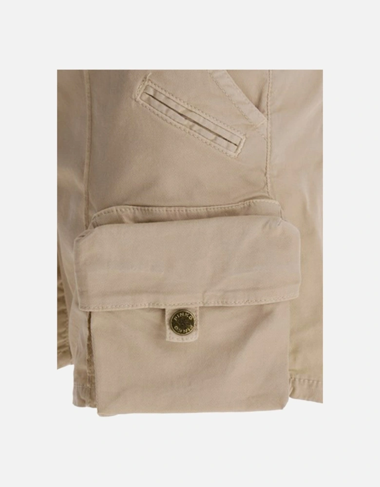 Cotton Plain Shorts with Multiple Pockets