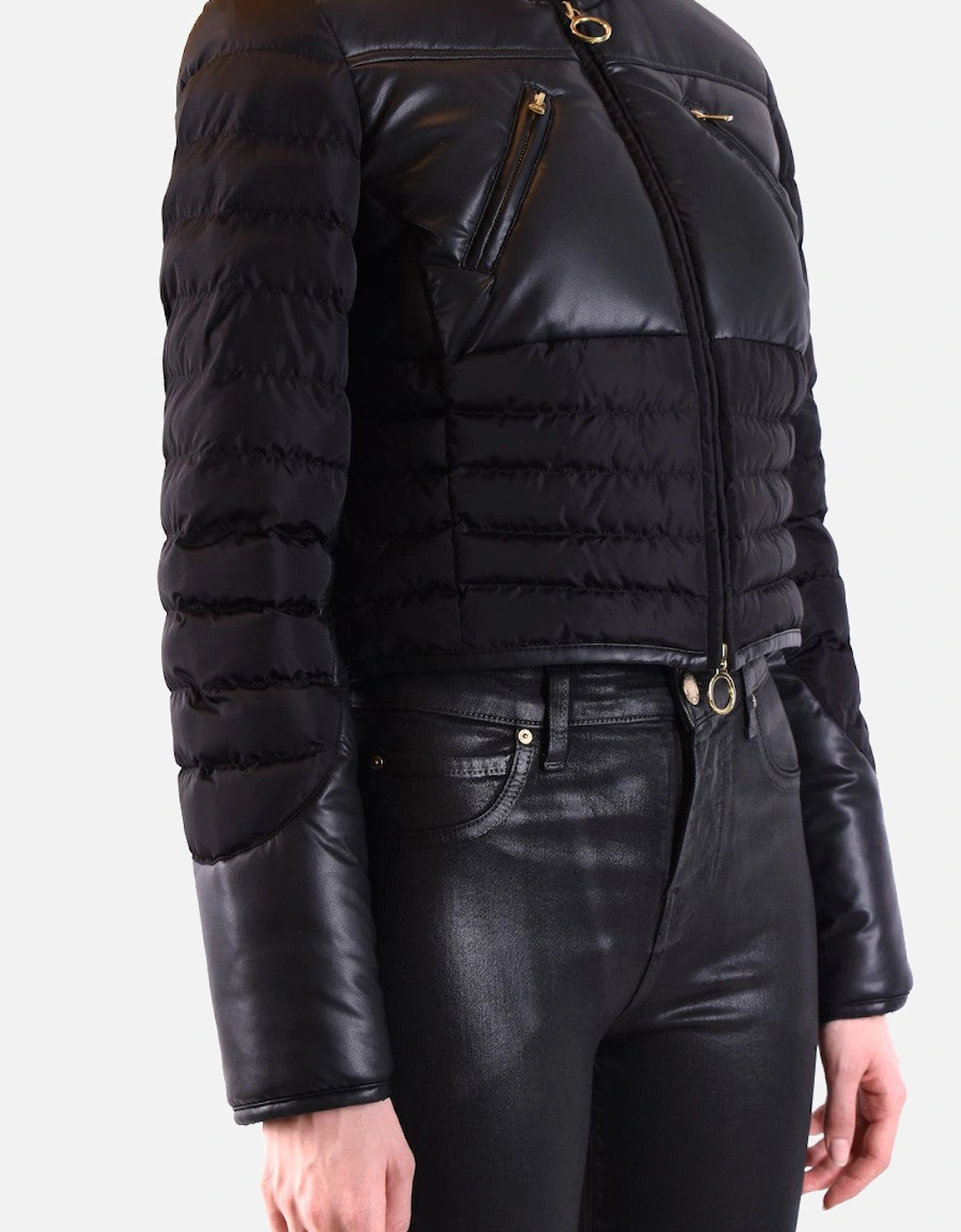 Plain Zip-Front Long Sleeve Jacket