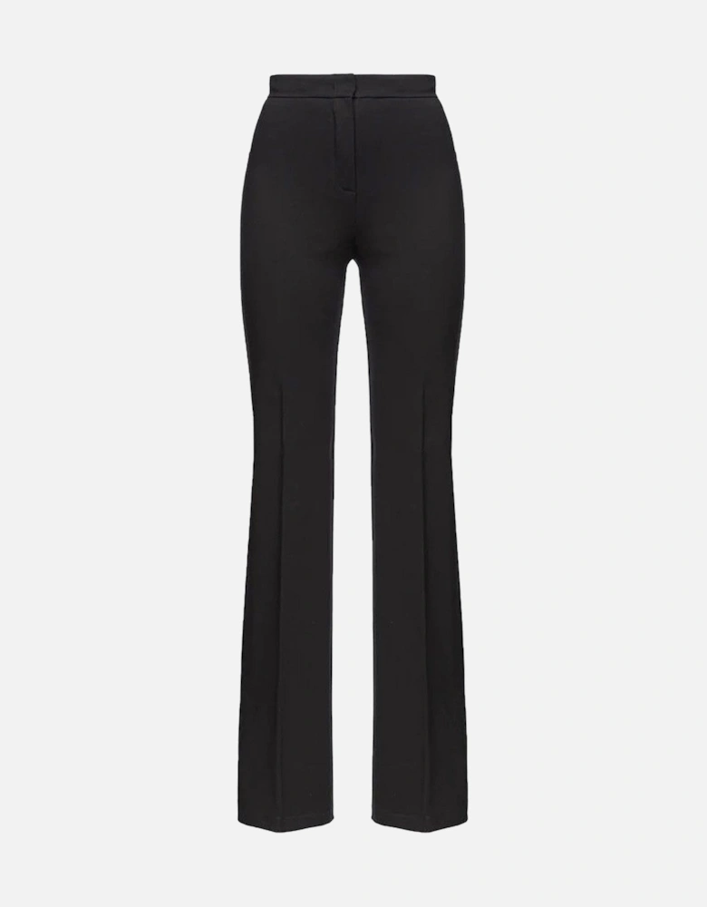 Plain Zip and Button Trousers