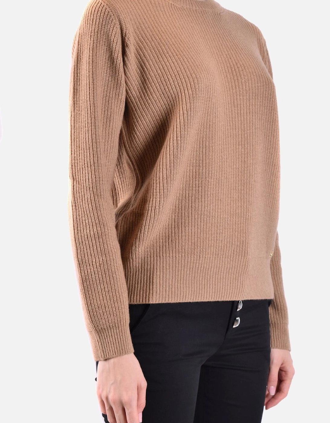 Plain Round Neck Long Sleeve Knitwear