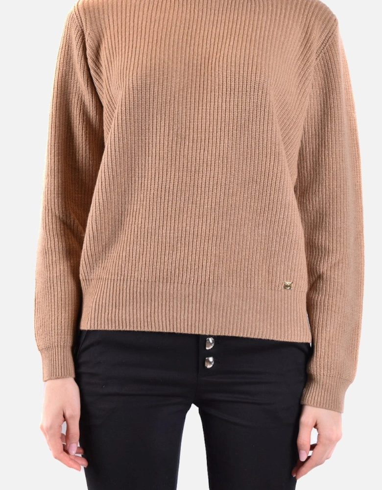 Plain Round Neck Long Sleeve Knitwear