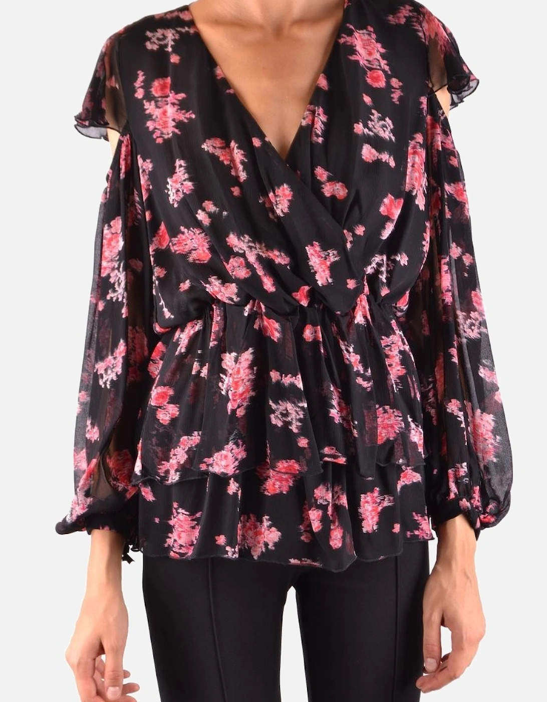 Floral V-Neck Long Sleeve Blouse, 4 of 3