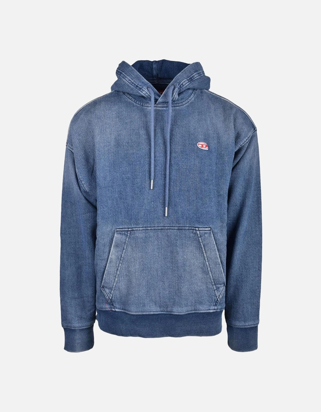 Denim Hoodie  Kangaroo Pocket