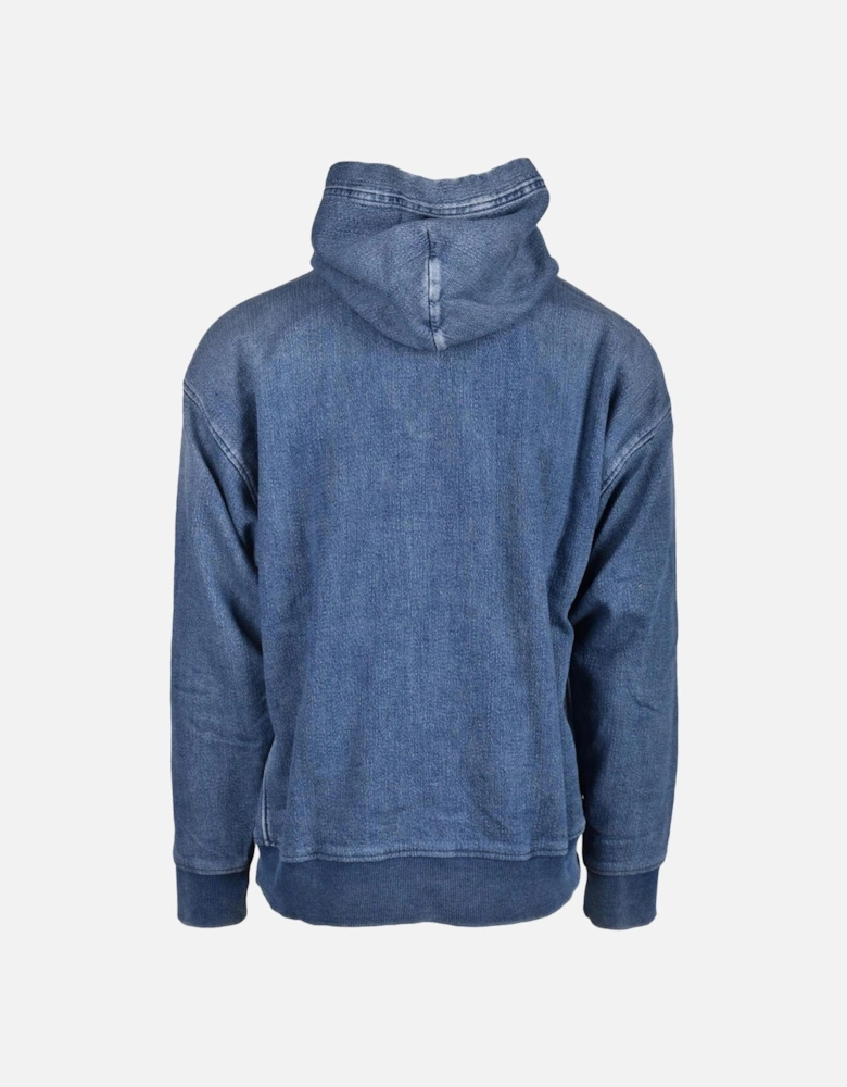Denim Hoodie  Kangaroo Pocket