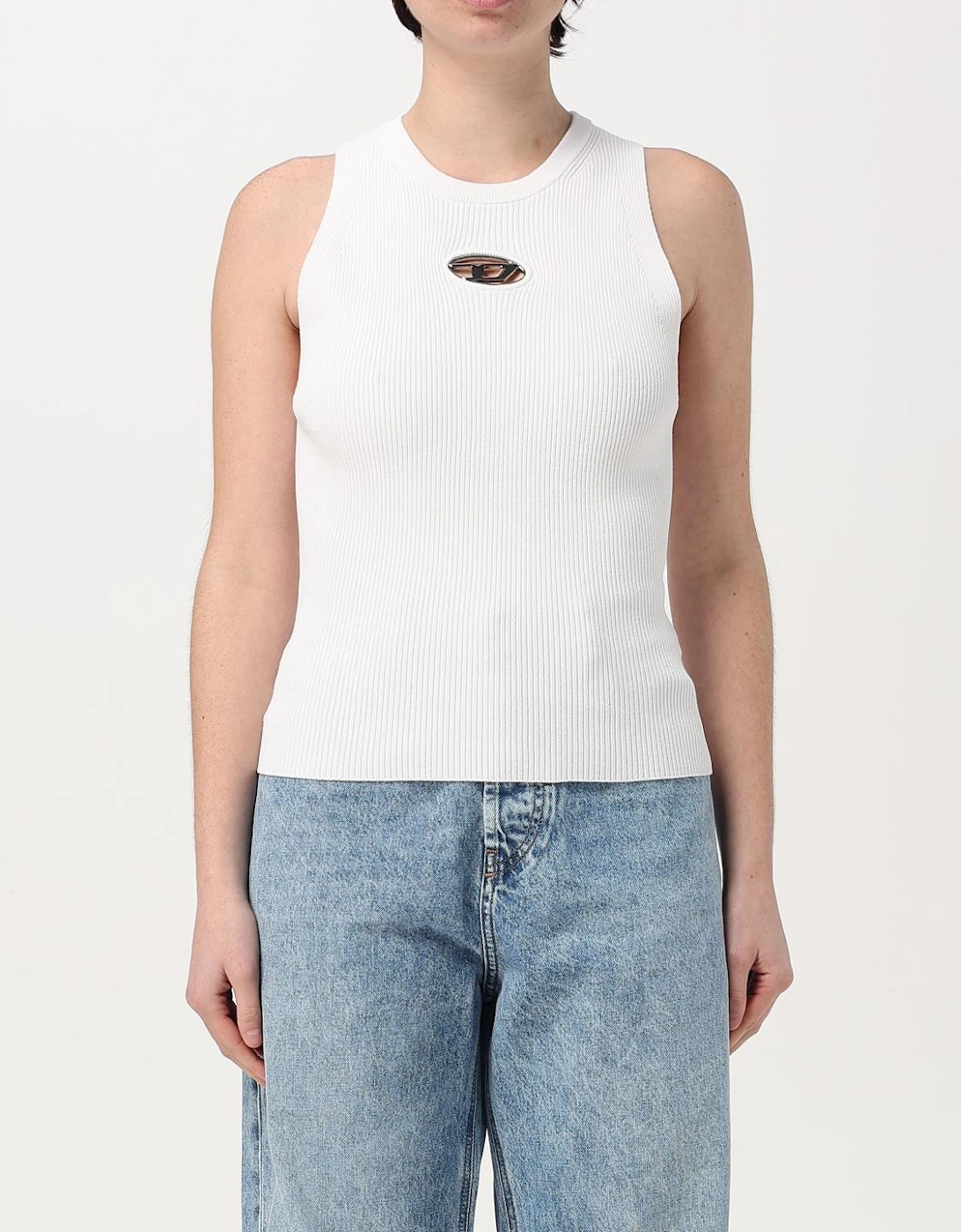 Ribbed Knit Sleeveless Top with CutOut, 9 of 8