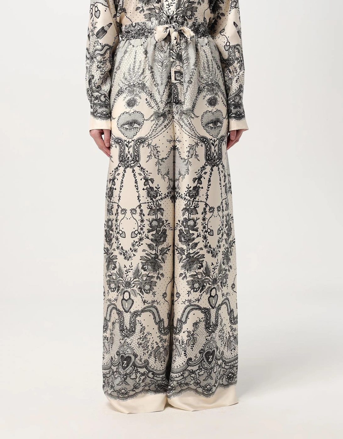 Lace Print Wide Leg Pants, 6 of 5