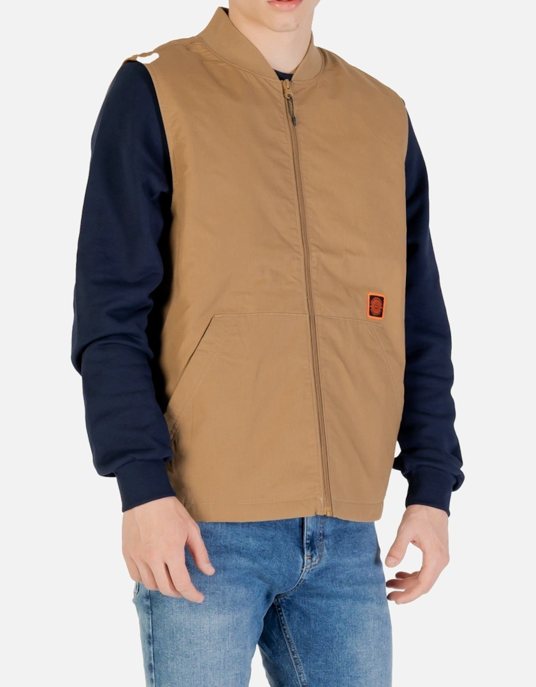 Work Vest Tan ZipUp
