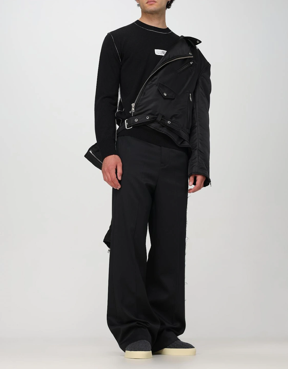 Asymmetrical ZipUp Nylon Jacket
