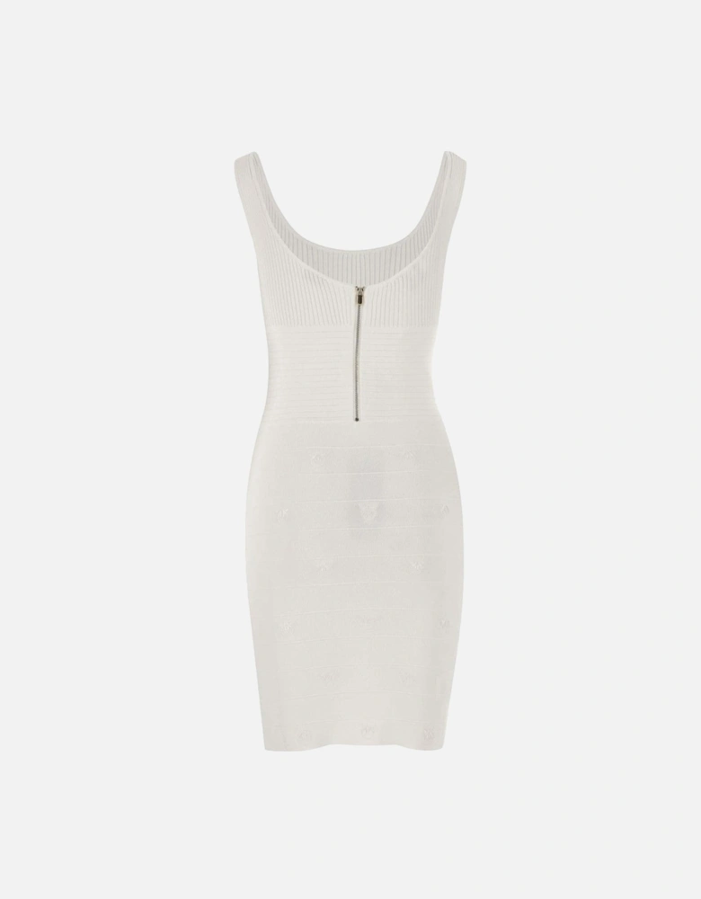 Sleeveless Plain Round Neck Slip-On Dress