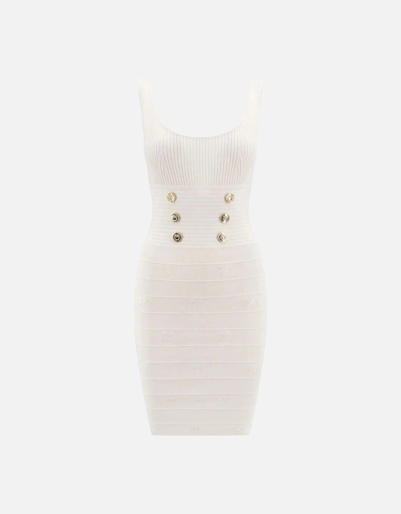 Sleeveless Plain Round Neck Slip-On Dress