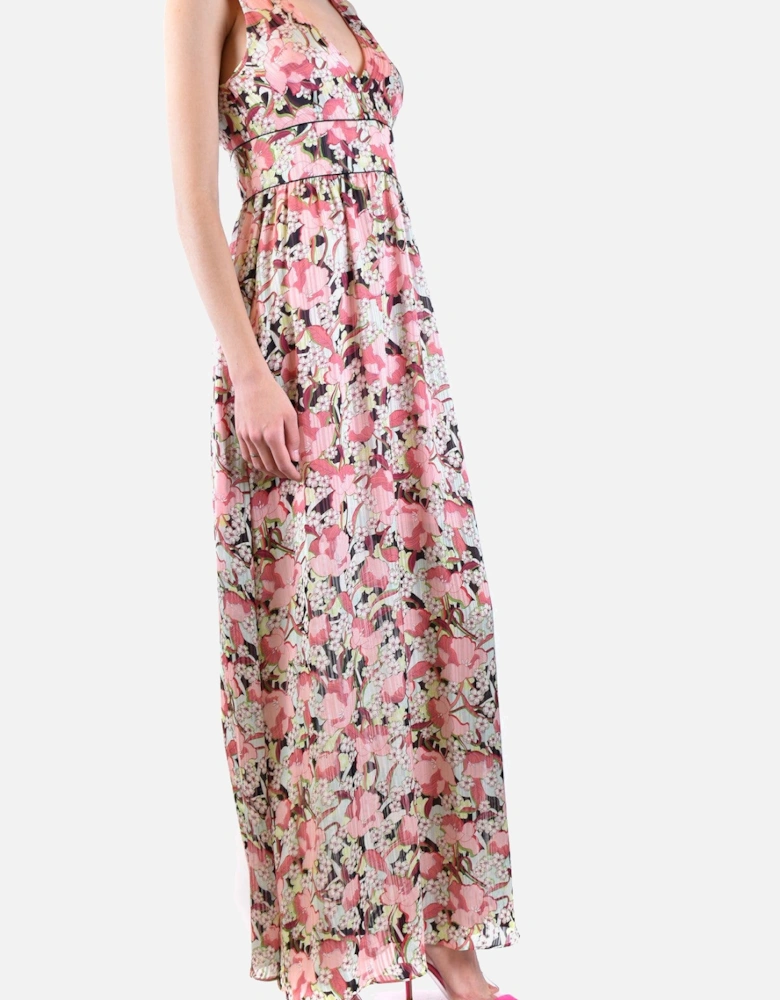 Floral Sleeveless V-Neck Dress