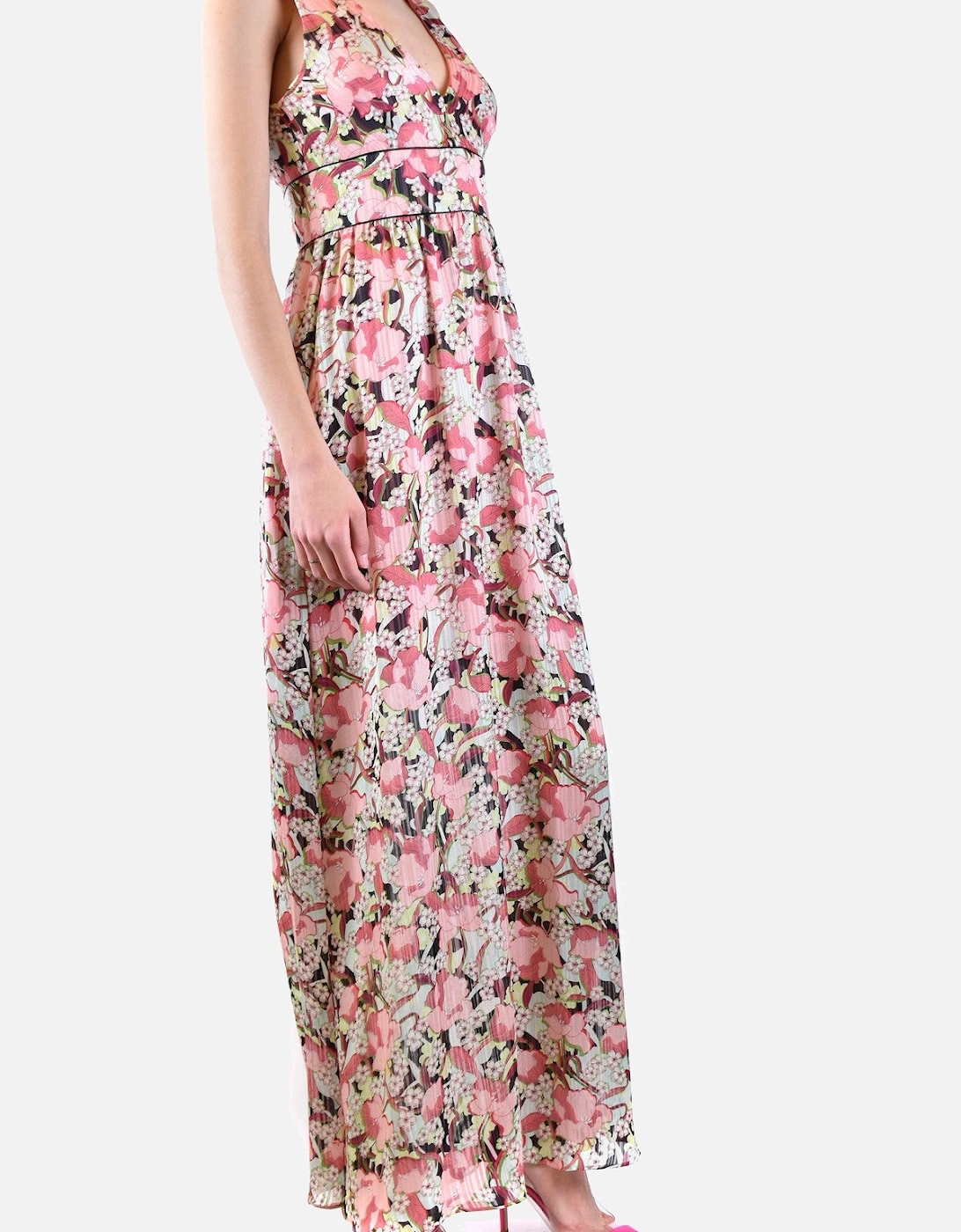 Floral Sleeveless V-Neck Dress