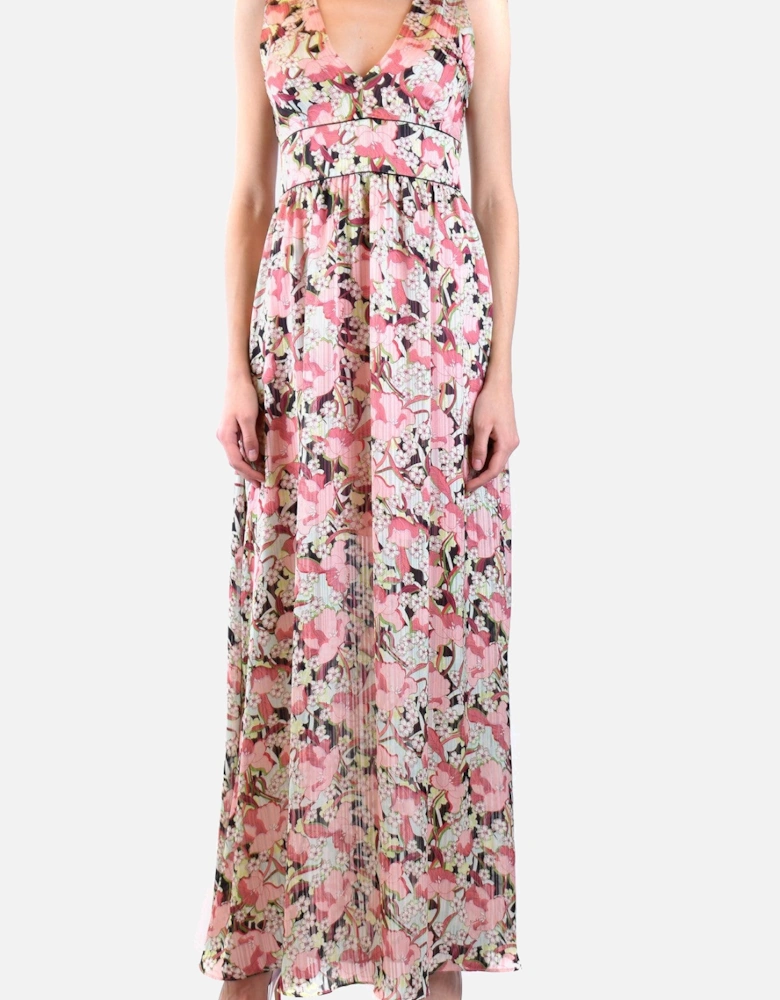 Floral Sleeveless V-Neck Dress