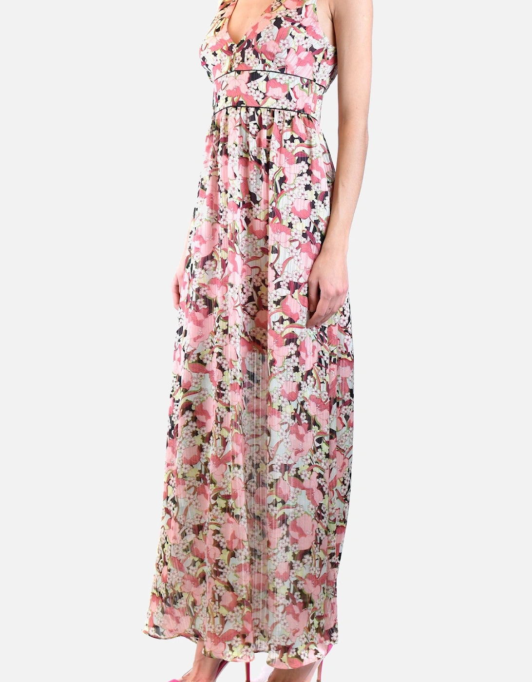 Floral Sleeveless V-Neck Dress