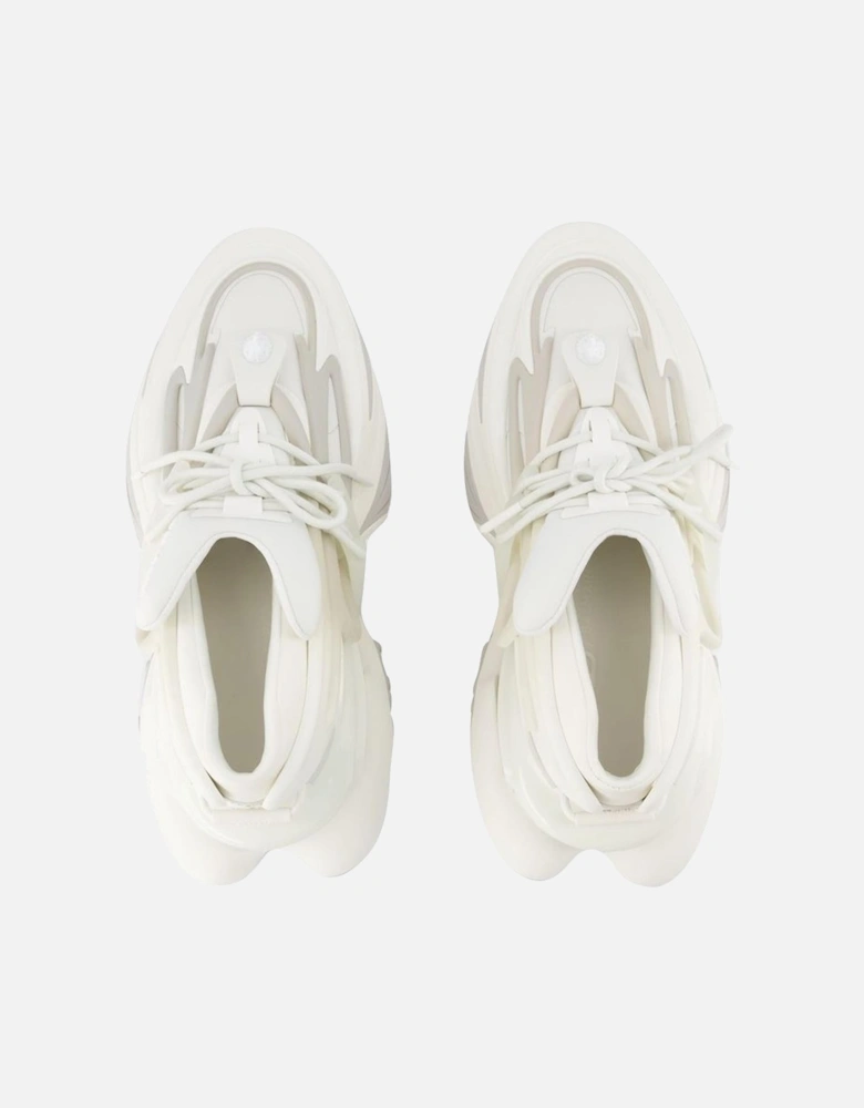 Smooth Calfskin Leather Sneakers with Rubber Sole