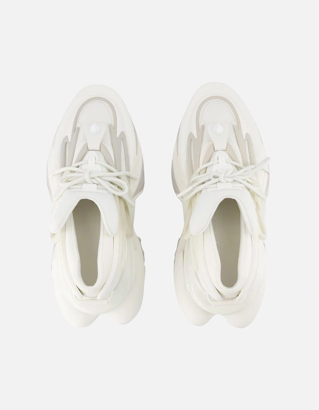 Smooth Calfskin Leather Sneakers with Rubber Sole