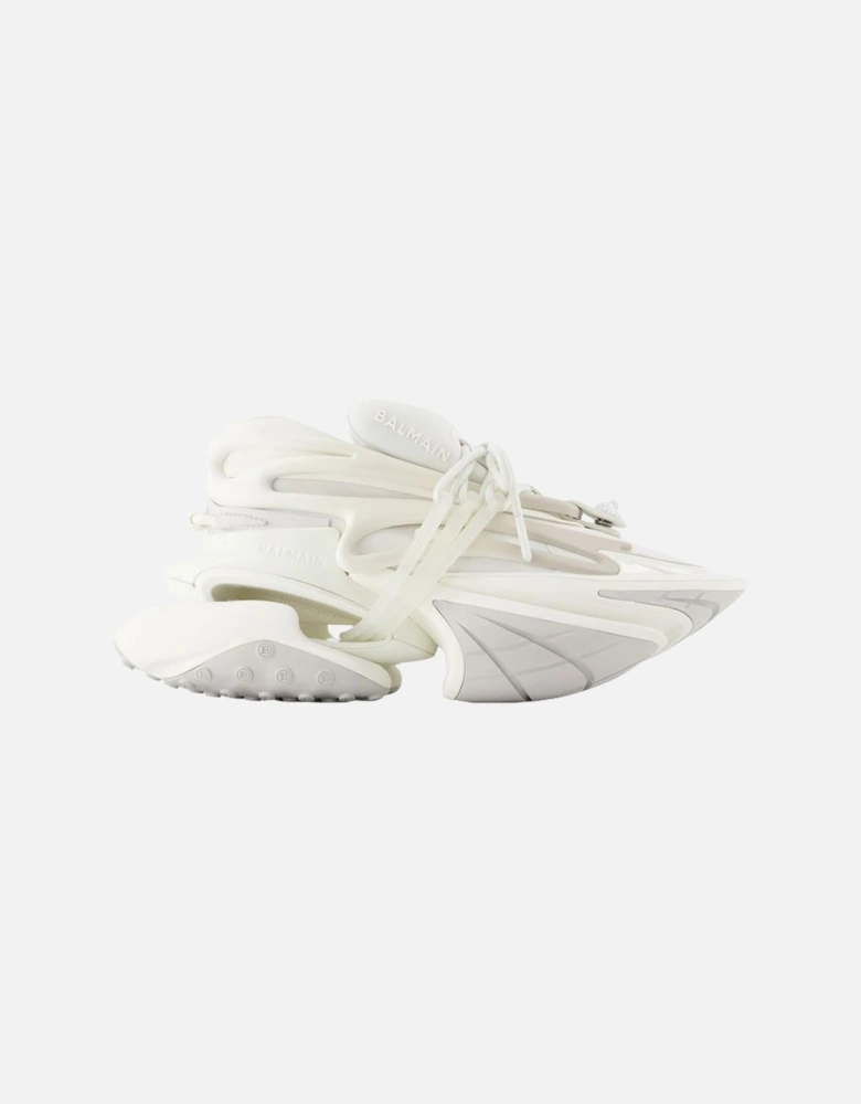 Smooth Calfskin Leather Sneakers with Rubber Sole