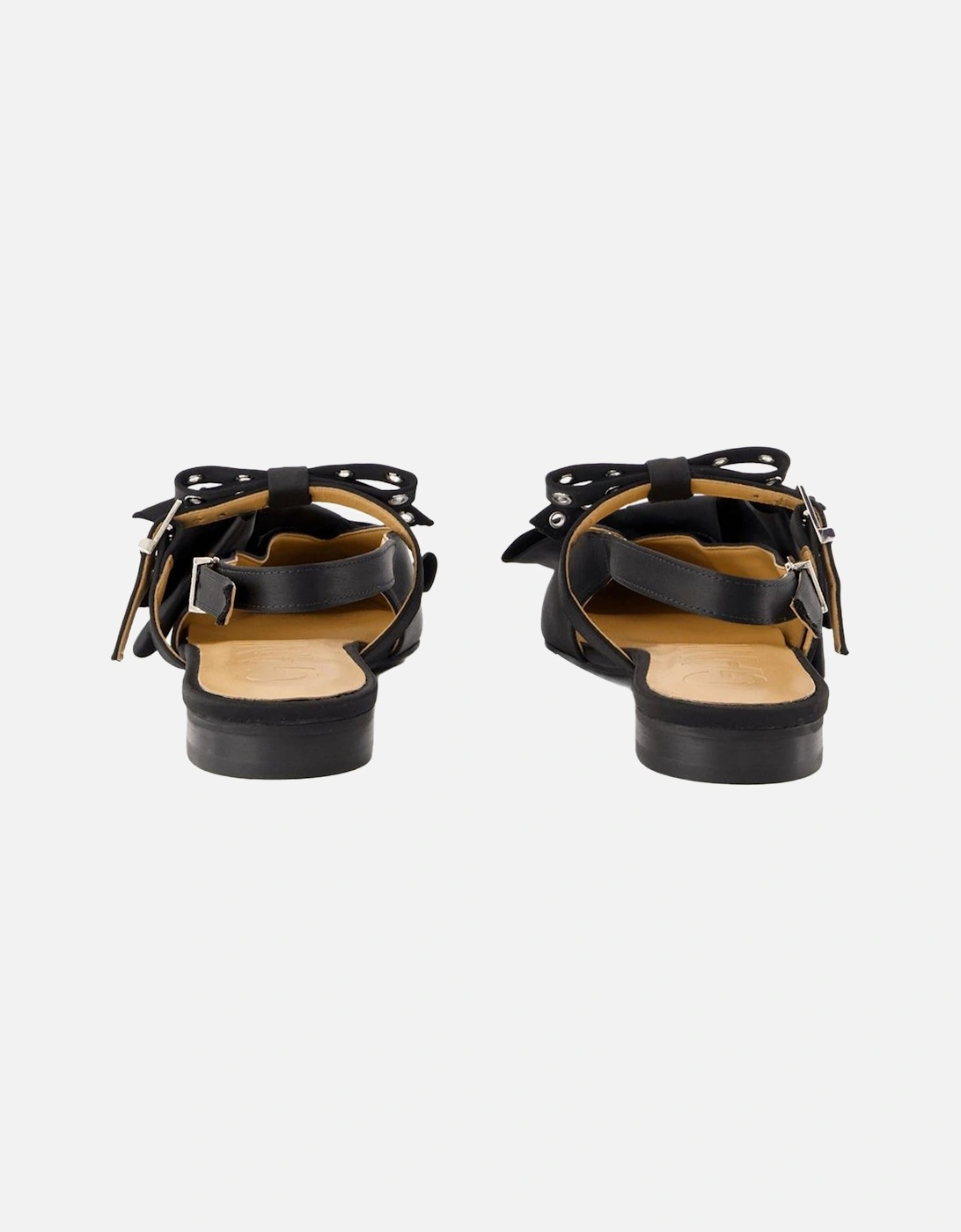 Satin Bow Slingback Flats