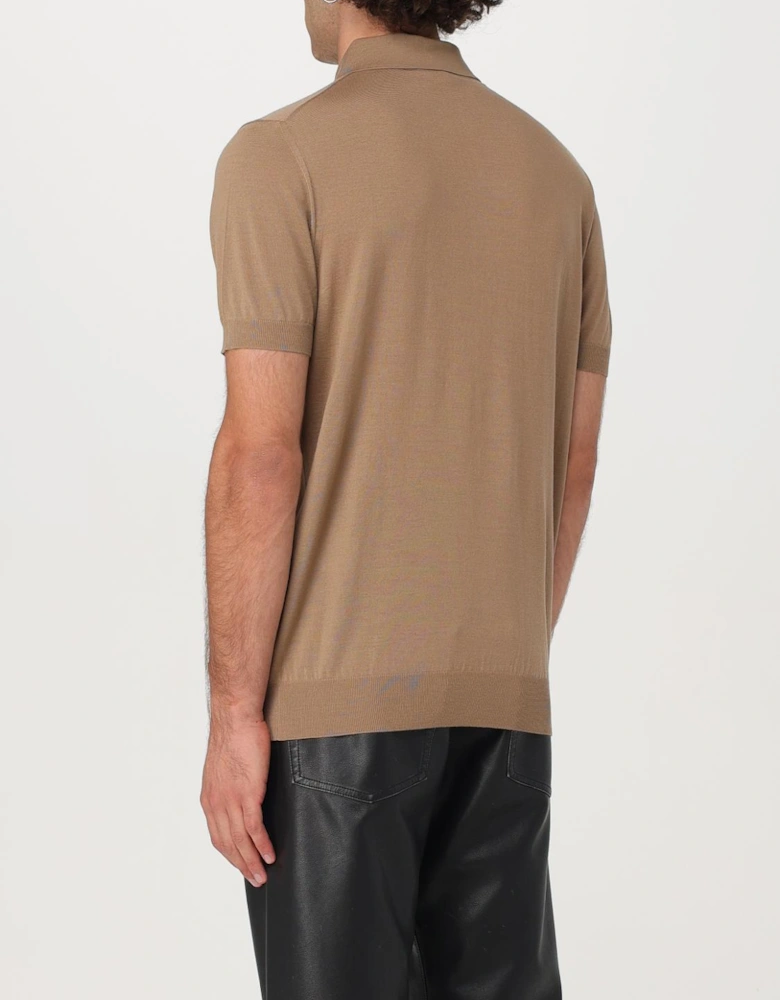 Knitted Polo Shirt Casual Short Sleeve