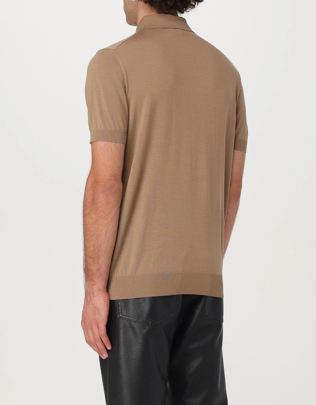 Knitted Polo Shirt Casual Short Sleeve