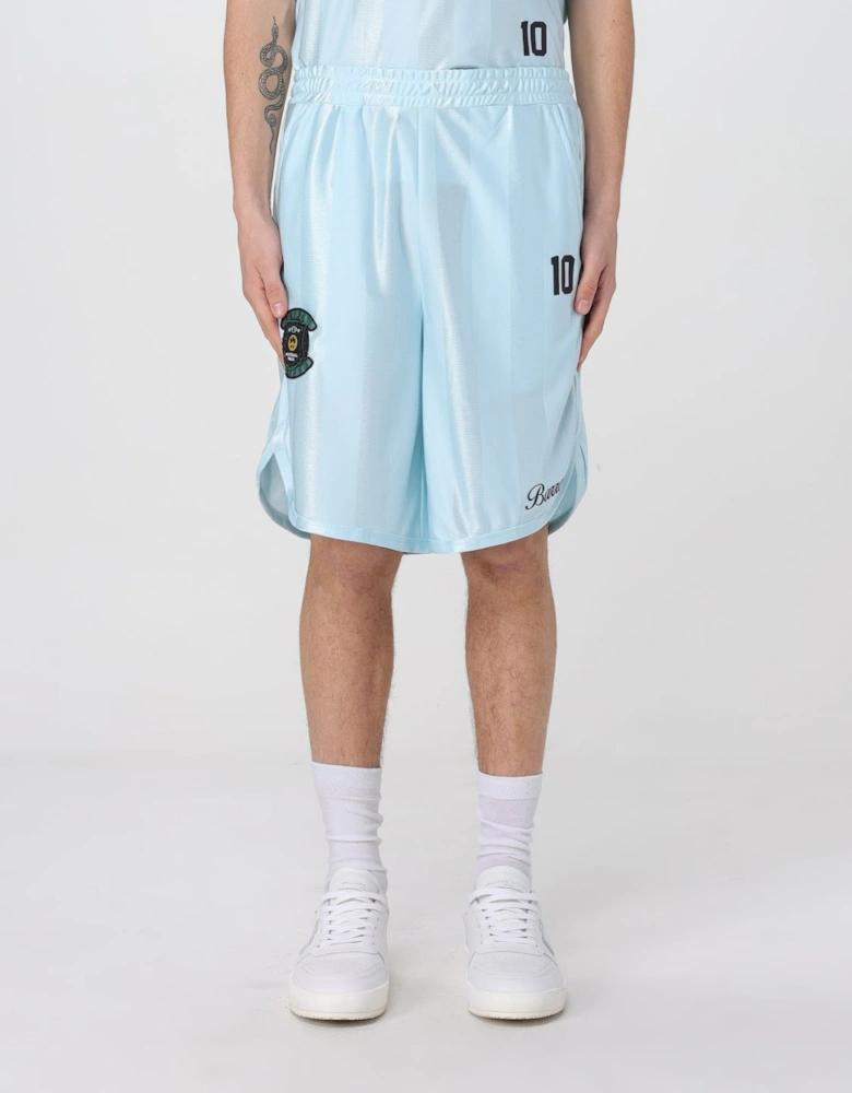 Athletic Shorts with Embroidered Patch
