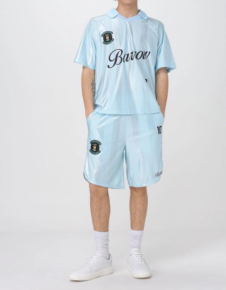 Athletic Shorts with Embroidered Patch