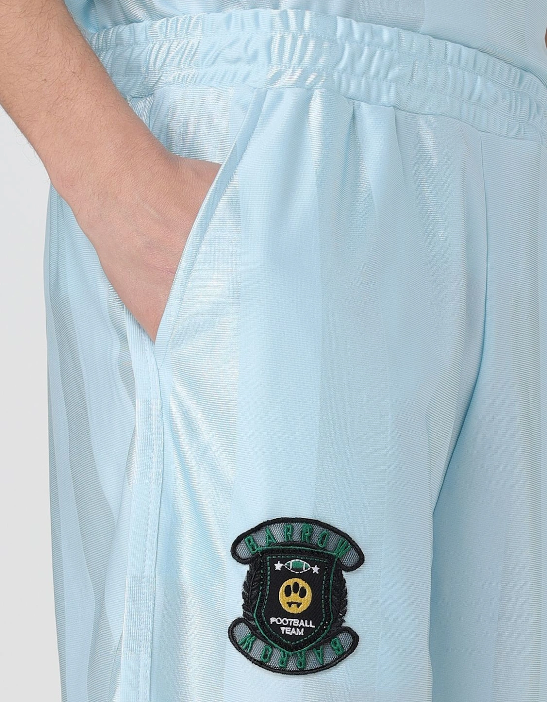 Athletic Shorts with Embroidered Patch