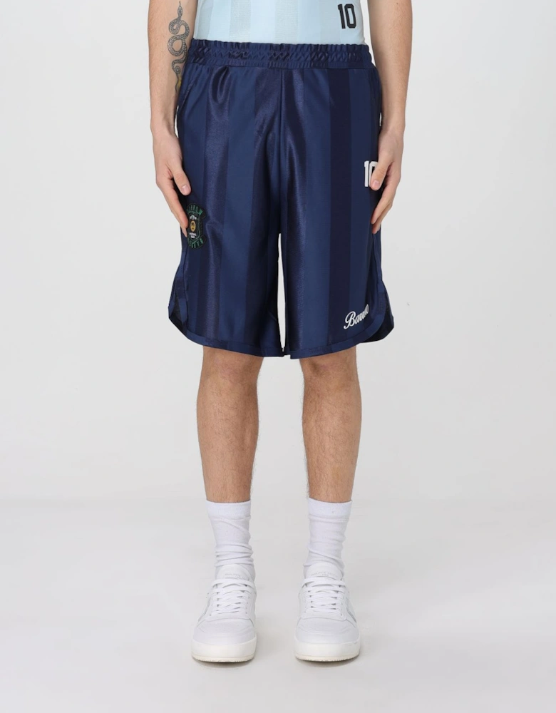 Athletic Shorts with Embroidered Patch
