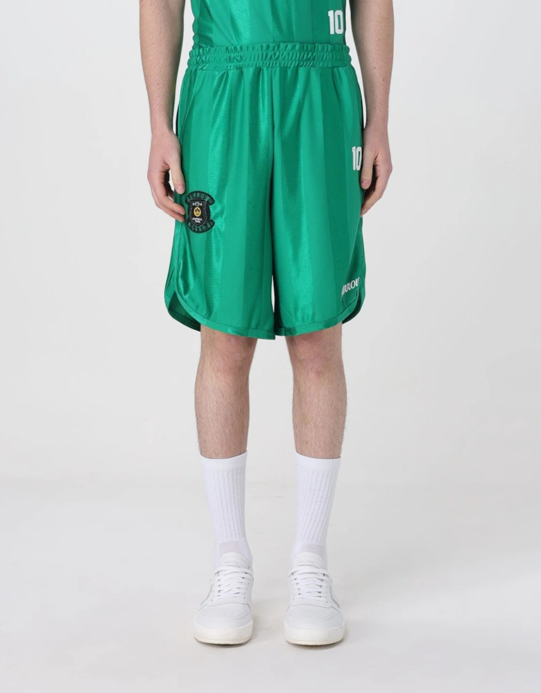 Athletic Shorts with Embroidered Patch