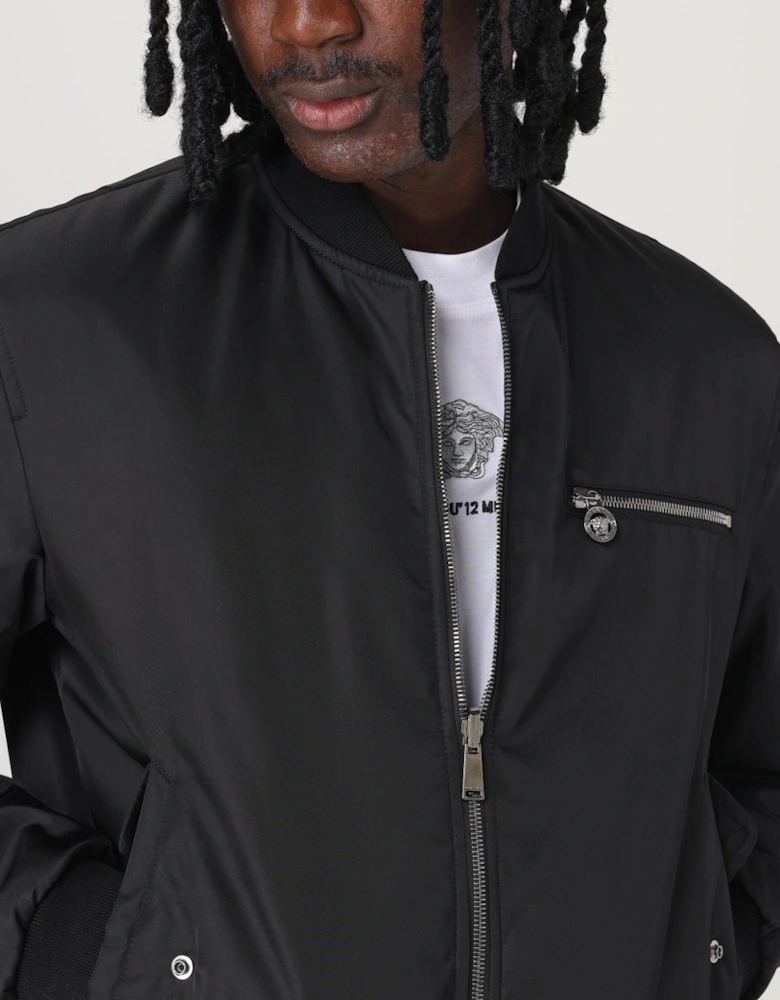 Chain Print Bomber Jacket
