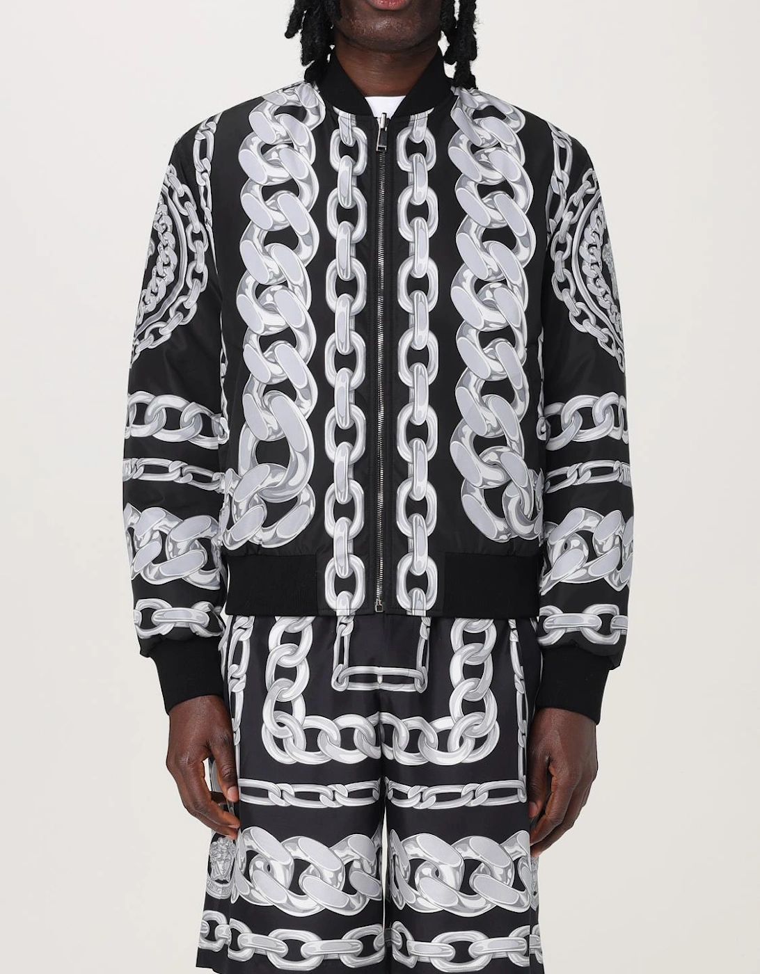 Chain Print Bomber Jacket, 6 of 5