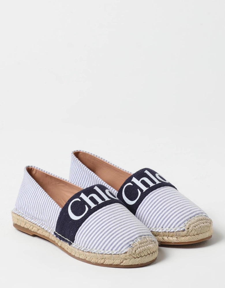 Chlo Espadrilles Striped Canvas