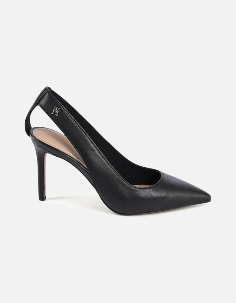 Leather Slingback Heels