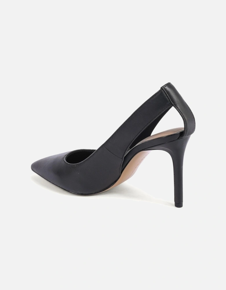 Leather Slingback Heels