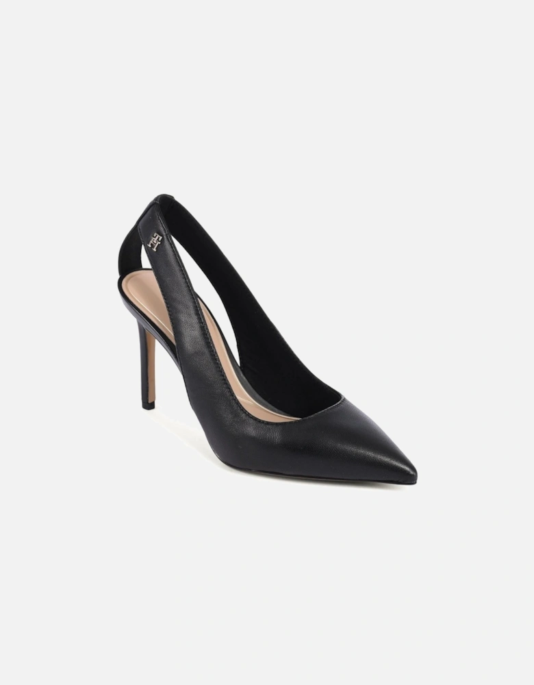 Leather Slingback Heels