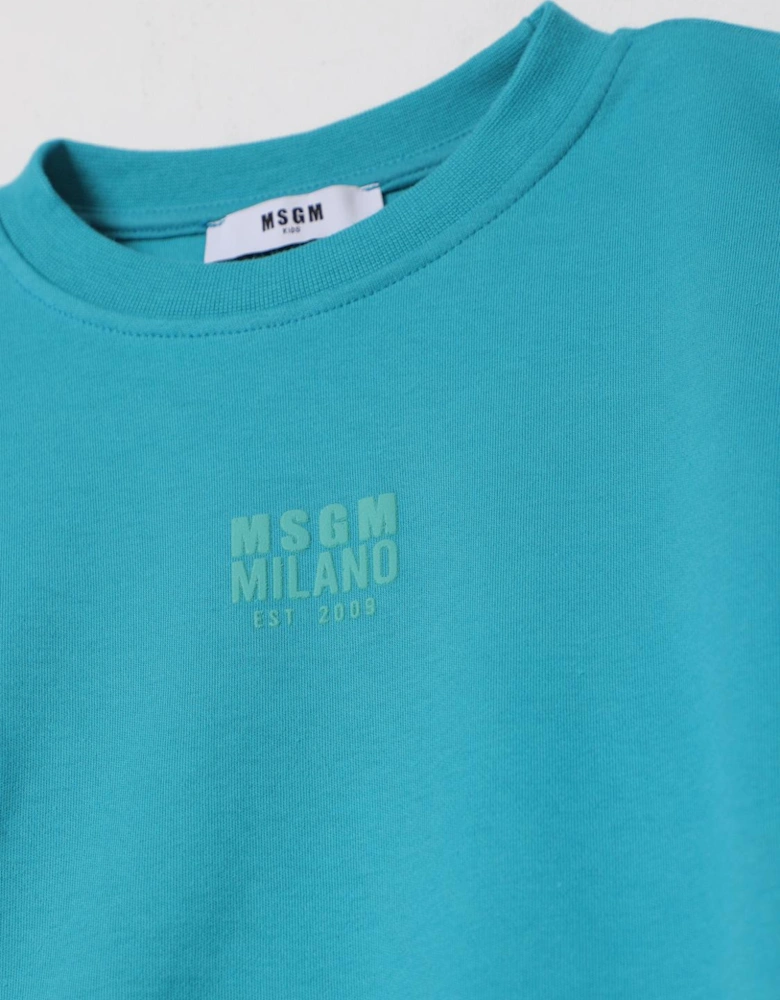 Kids Short Sleeve Crew Neck Sweatshirt